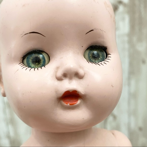 Vintage Hard Plastic Twist Legs Turn Head Doll - Picture 10 of 15